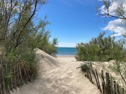 Une belle plage de dunes à Palavas les Flots, près de Montpellier